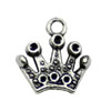 Pendant. Fashion Zinc Alloy jewelry findings. Crown 13x13mm. Sold by KG