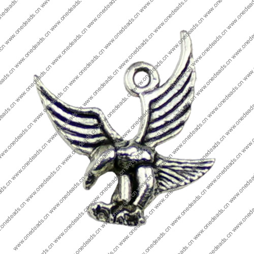 Pendant. Fashion Zinc Alloy jewelry findings. Animal 20x17mm. Sold by KG