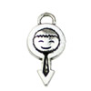 Pendant. Fashion Zinc Alloy jewelry findings. 24x11mm. Sold by KG
