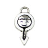 Pendant. Fashion Zinc Alloy jewelry findings. 24x11mm. Sold by KG