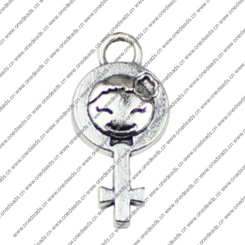 Pendant. Fashion Zinc Alloy jewelry findings. 23x21mm. Sold by KG