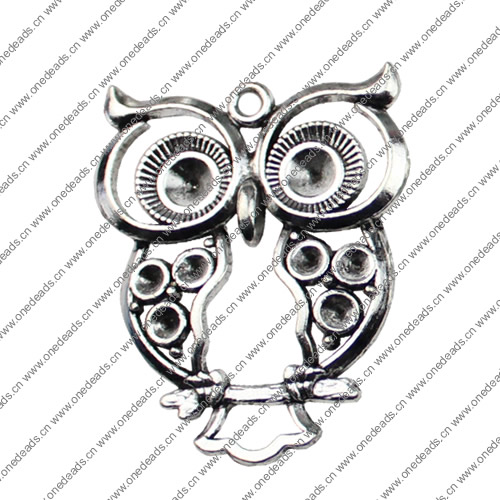 Pendant. Fashion Zinc Alloy jewelry findings. Animal 52x41mm. Sold by KG