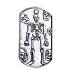 Pendant. Fashion Zinc Alloy jewelry findings. Skeleton 37x21mm. Sold by KG
