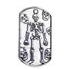 Pendant. Fashion Zinc Alloy jewelry findings. Skeleton 37x21mm. Sold by KG