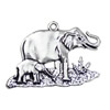 Pendant. Fashion Zinc Alloy jewelry findings. Animal 28x36mm. Sold by KG
