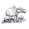 Pendant. Fashion Zinc Alloy jewelry findings. Animal 28x36mm. Sold by KG