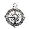 Pendant. Fashion Zinc Alloy jewelry findings. Compass 29x25mm. Sold by KG