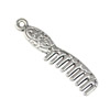 Pendant. Fashion Zinc Alloy jewelry findings. Comb 36x7mm. Sold by KG
