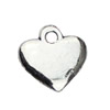 Pendant. Fashion Zinc Alloy jewelry findings. Heart 11x11mm. Sold by KG

