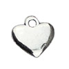 Pendant. Fashion Zinc Alloy jewelry findings. Heart 11x11mm. Sold by KG