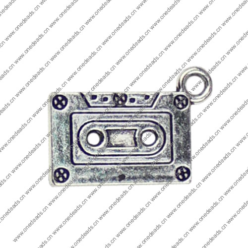 Pendant. Fashion Zinc Alloy jewelry findings. Storage tape 23x12mm. Sold by KG