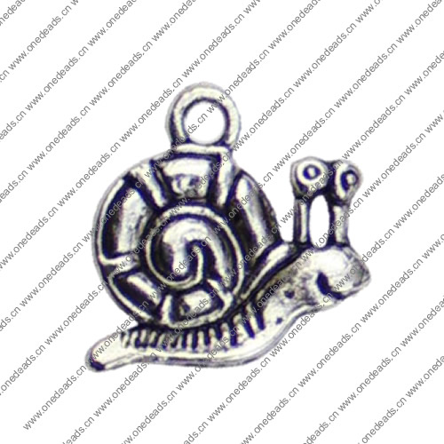 Pendant. Fashion Zinc Alloy jewelry findings.Animal  17x17mm. Sold by KG