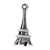 Pendant. Fashion Zinc Alloy jewelry findings. Tower 24x8mm. Sold by KG
