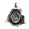 Pendant. Fashion Zinc Alloy jewelry findings. Flower 23x28mm. Sold by KG