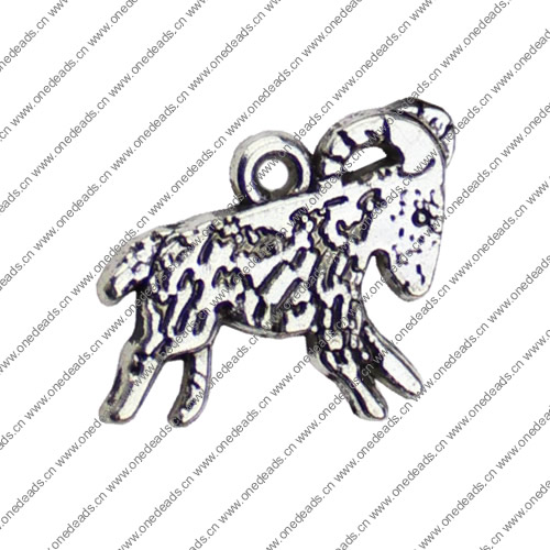 Pendant. Fashion Zinc Alloy jewelry findings. Animal 23x18mm. Sold by KG