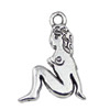 Pendant. Fashion Zinc Alloy jewelry findings. People 25x18mm. Sold by KG
