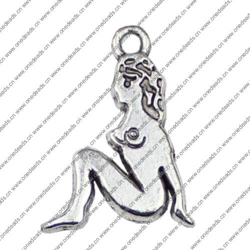 Pendant. Fashion Zinc Alloy jewelry findings. People 25x18mm. Sold by KG