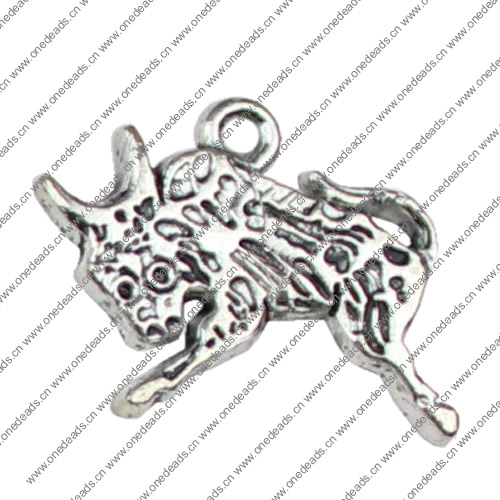 Pendant. Fashion Zinc Alloy jewelry findings. Animal 23x18mm. Sold by KG