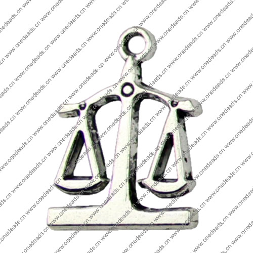 Pendant. Fashion Zinc Alloy jewelry findings. Balance 26x19mm. Sold by KG
