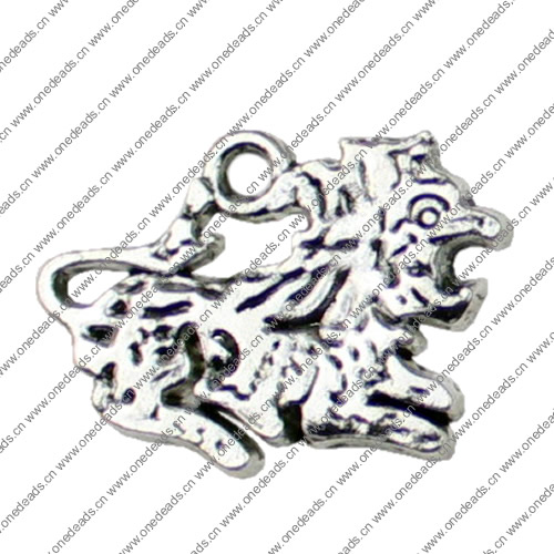Pendant. Fashion Zinc Alloy jewelry findings. Animal 29x27mm. Sold by KG