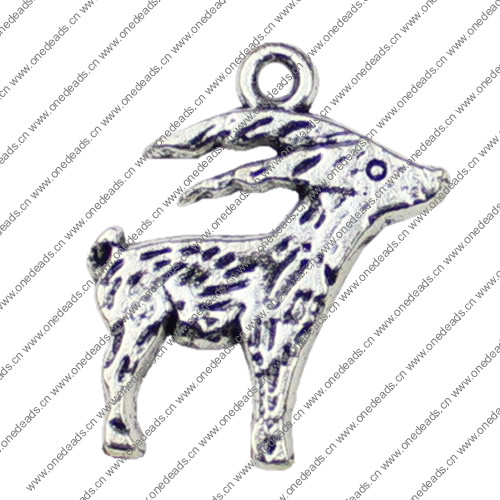 Pendant. Fashion Zinc Alloy jewelry findings. Animal 26x23mm. Sold by KG