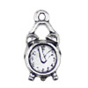 Pendant. Fashion Zinc Alloy jewelry findings. Alarm clock 22x9.5mm. Sold by KG
