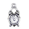 Pendant. Fashion Zinc Alloy jewelry findings. Alarm clock 22x9.5mm. Sold by KG