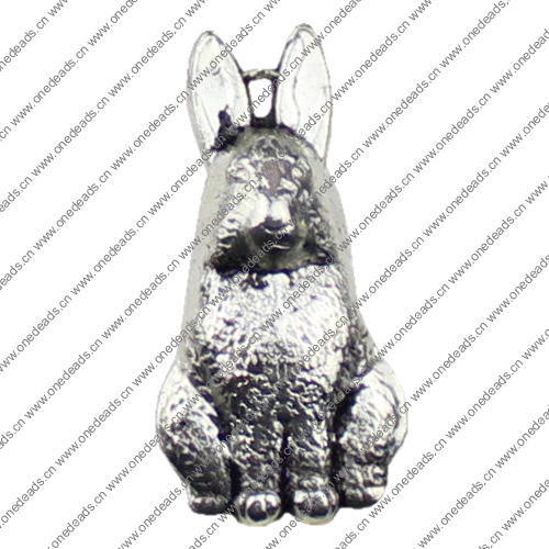 Pendant. Fashion Zinc Alloy jewelry findings. Animal 26x13mm. Sold by KG
