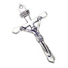 Pendant. Fashion Zinc Alloy jewelry findings. Cross 36x21mm. Sold by KG