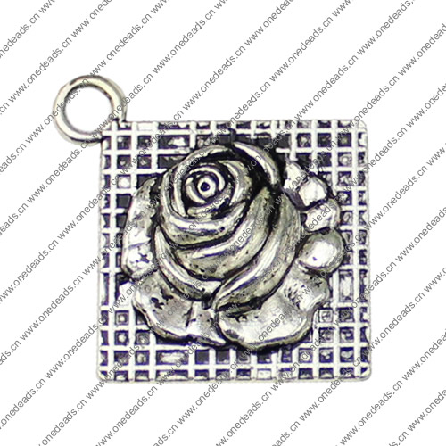 Pendant. Fashion Zinc Alloy jewelry findings.39x33mm. Sold by KG