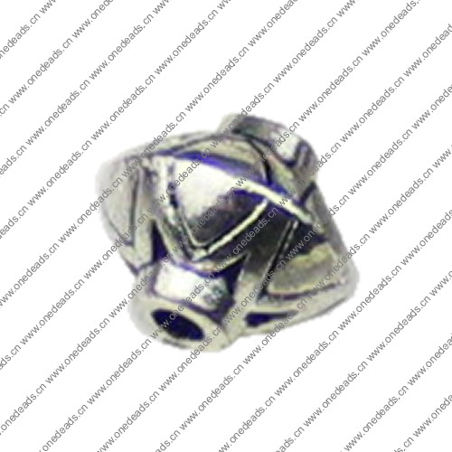 Beads. Fashion Zinc Alloy jewelry findings.7x9mm. Hole size:2mm. Sold by KG