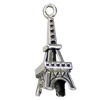 Pendant. Fashion Zinc Alloy jewelry findings. Tower 25x8mm. Sold by KG
