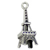 Pendant. Fashion Zinc Alloy jewelry findings. Tower 25x8mm. Sold by KG