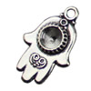 Pendant. Fashion Zinc Alloy jewelry findings. Hands 33x21mm. Sold by KG
