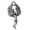 Pendant. Fashion Zinc Alloy jewelry findings. Angel 27x13mm. Sold by KG
