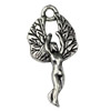 Pendant. Fashion Zinc Alloy jewelry findings. Angel 27x13mm. Sold by KG