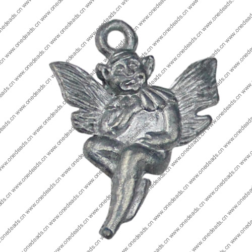 Pendant. Fashion Zinc Alloy jewelry findings. Animal 18x25mm. Sold by KG