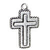 Pendant. Fashion Zinc Alloy jewelry findings. Cross 29x19mm. Sold by KG