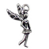 Pendant. Fashion Zinc Alloy jewelry findings. Angel 25x13mm. Sold by KG
