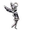 Pendant. Fashion Zinc Alloy jewelry findings. Angel 25x13mm. Sold by KG