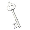 Pendant. Fashion Zinc Alloy jewelry findings. Key 55x13mm. Sold by KG
