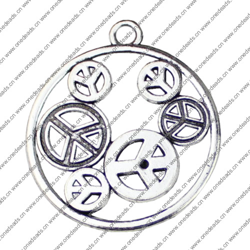 Pendant. Fashion Zinc Alloy jewelry findings.49x43mm. Sold by KG