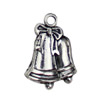 Pendant. Fashion Zinc Alloy jewelry findings. Small bell 24x17mm. Sold by KG