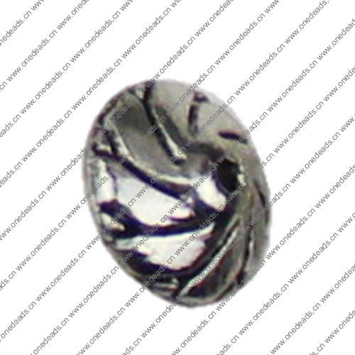 Beads. Fashion Zinc Alloy jewelry findings.11x8mm. Hole size:2mm. Sold by KG