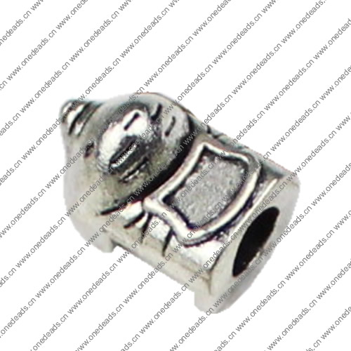 Europenan style Beads. Fashion jewelry findings.13x8mm, Hole size:4mm. Sold by KG