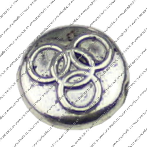 Beads. Fashion Zinc Alloy jewelry findings.10x10mm. Hole size:1mm. Sold by KG