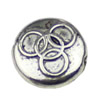 Beads. Fashion Zinc Alloy jewelry findings.10x10mm. Hole size:1mm. Sold by KG
