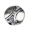 Beads. Fashion Zinc Alloy jewelry findings.10x10mm. Hole size:2mm. Sold by KG
