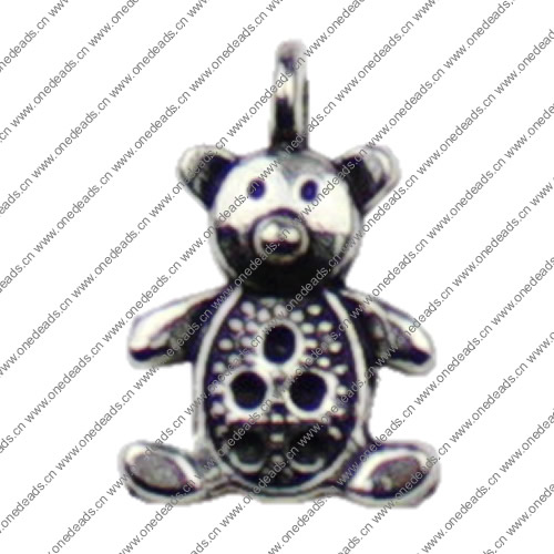 Pendant. Fashion Zinc Alloy jewelry findings.Animal 15x10mm. Sold by KG