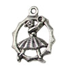 Pendant. Fashion Zinc Alloy jewelry findings.Girl 20x13mm. Sold by KG
